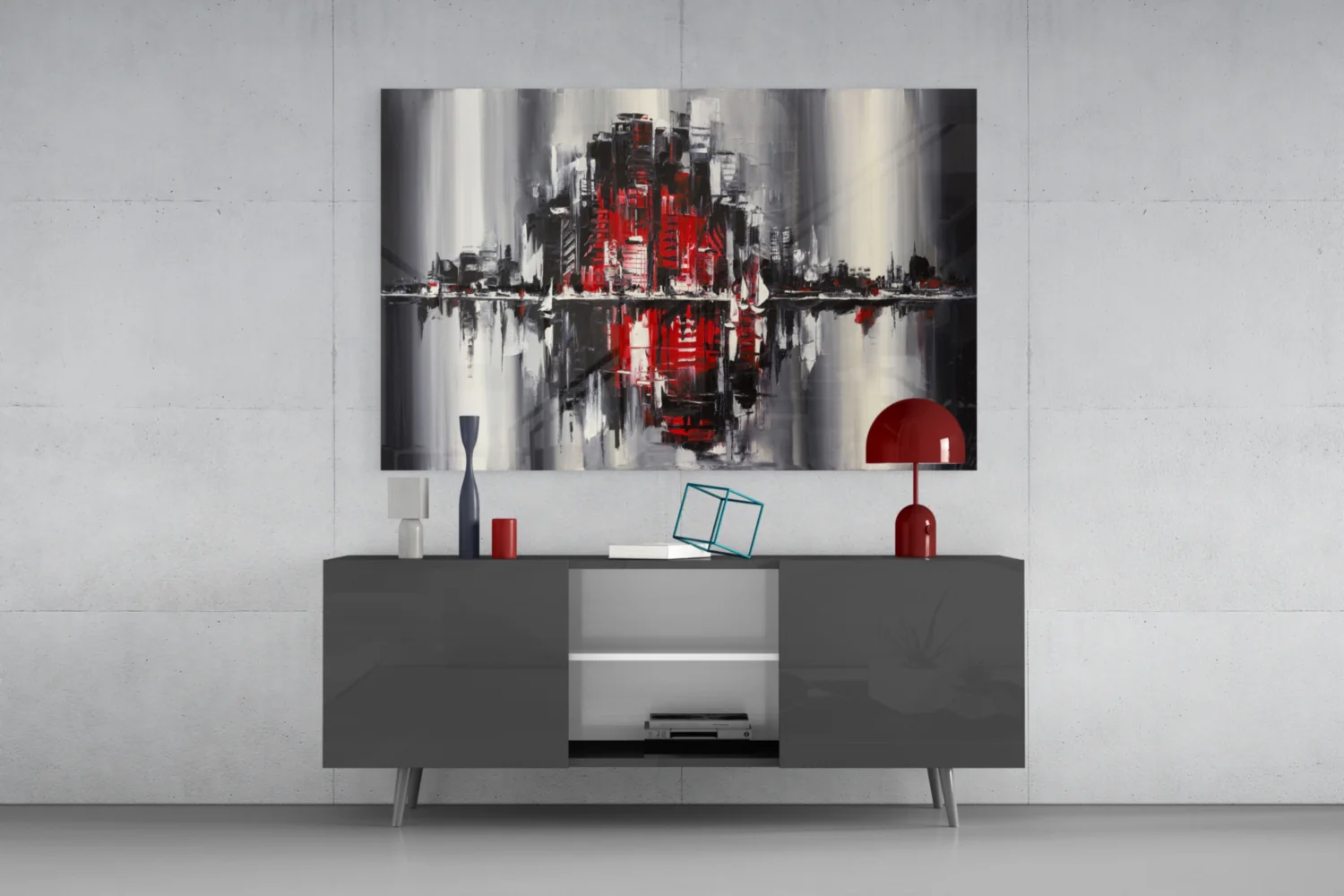 City Reflection Glass Wall Art - Image 8