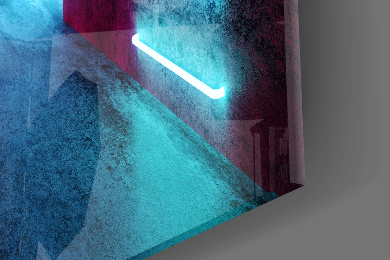 Neon Lights Glass Wall Art - Image 7