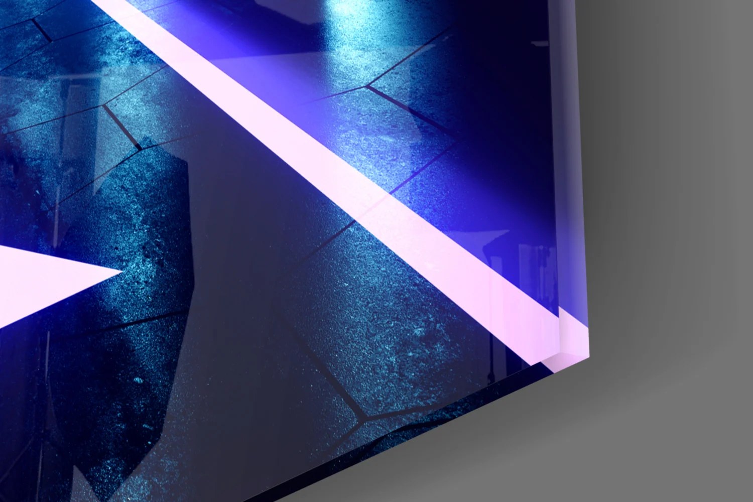 Neon Lights Glass Wall Art - Image 7
