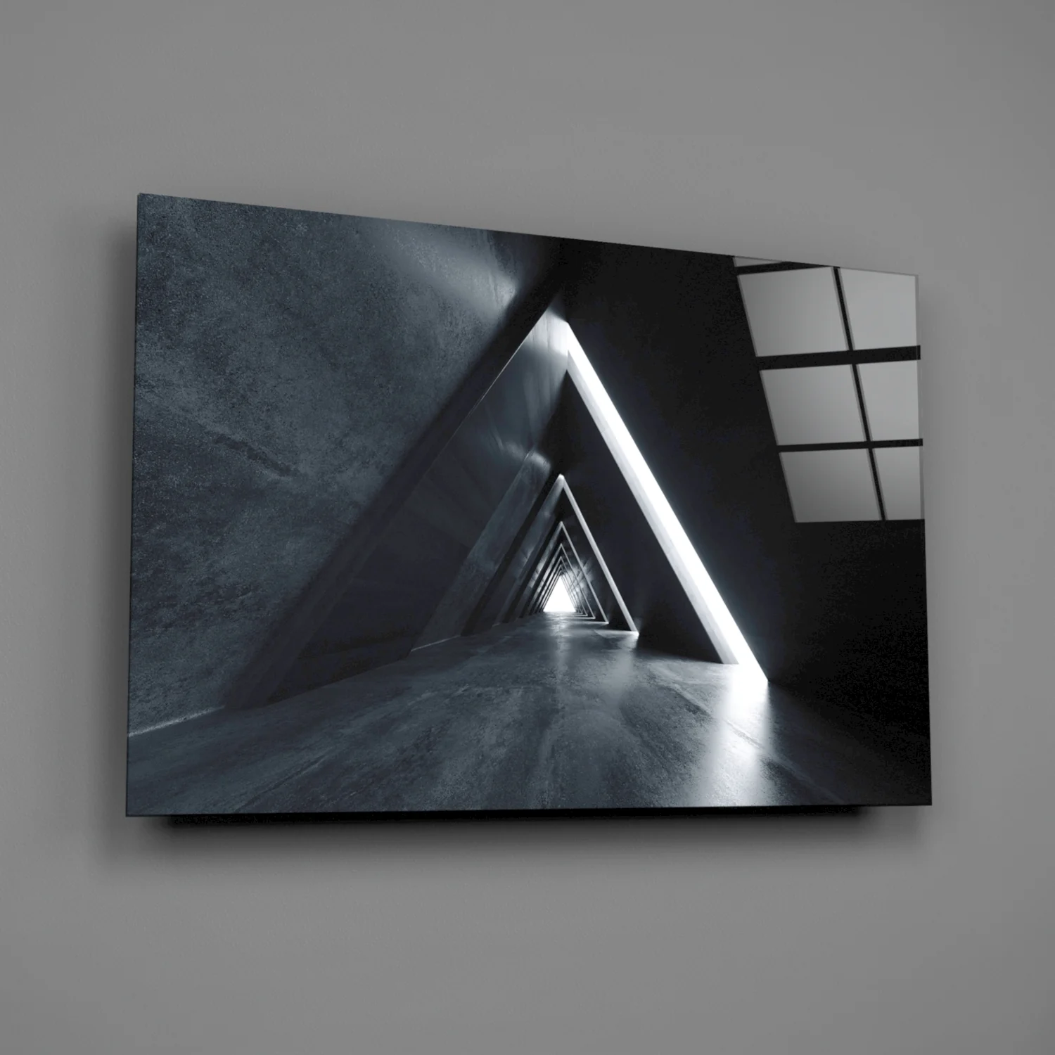 Geometric Structures Glass Wall Art - Image 2