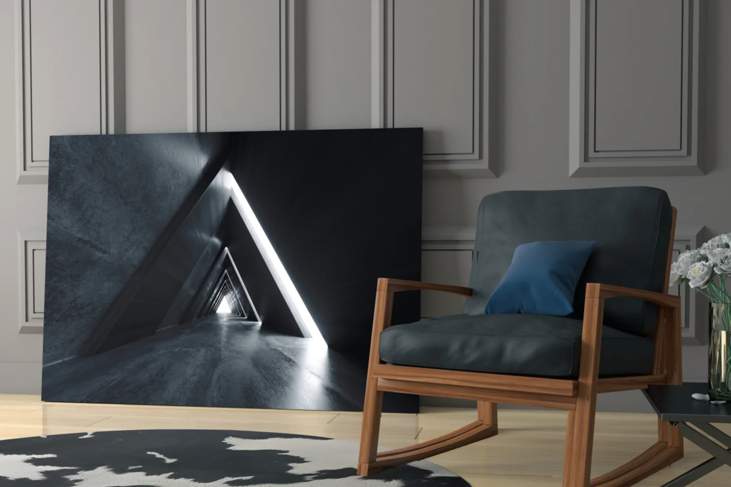 Geometric Structures Glass Wall Art - Image 6