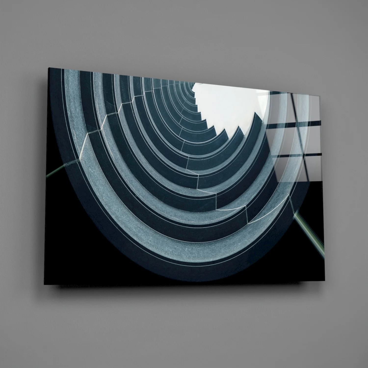 Geometric Structures Glass Wall Art - Image 2