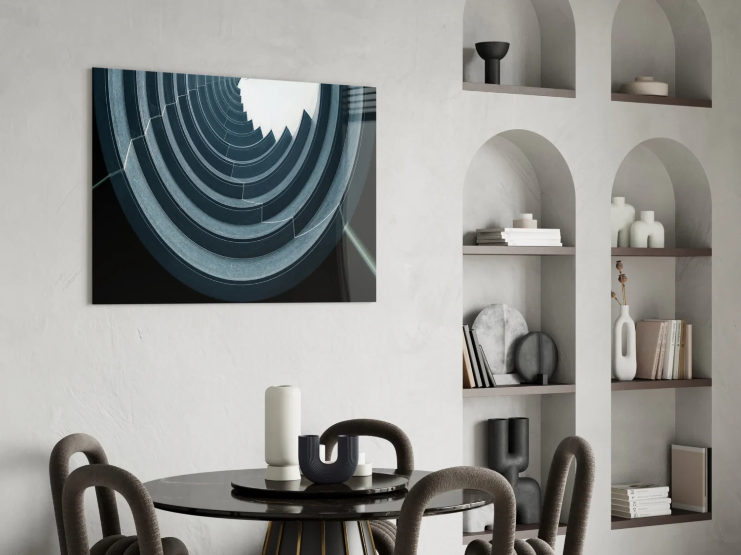 Geometric Structures Glass Wall Art - Image 5