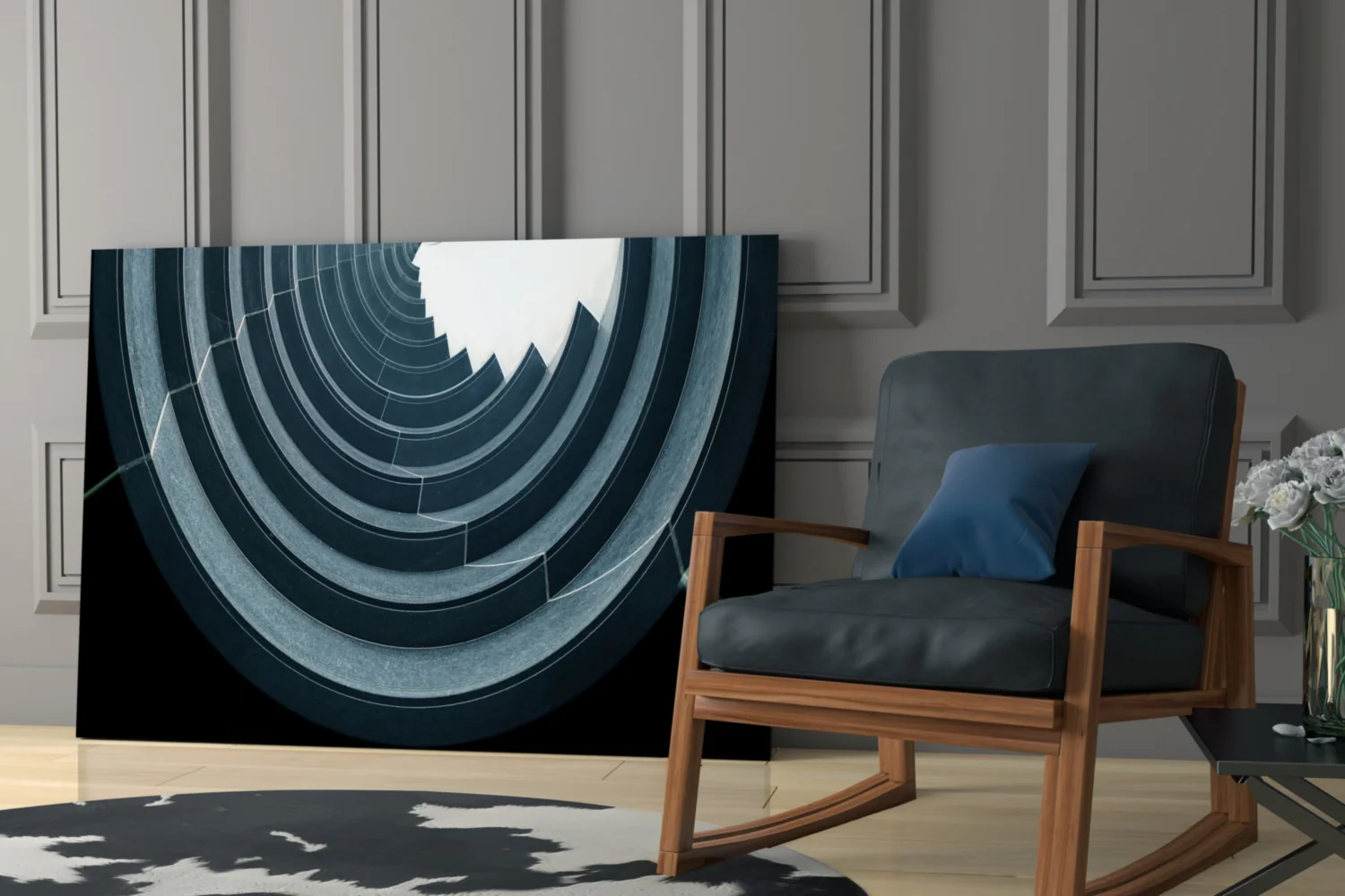 Geometric Structures Glass Wall Art - Image 6