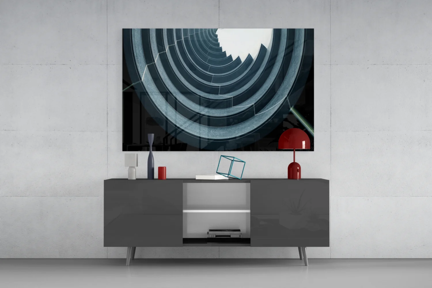 Geometric Structures Glass Wall Art - Image 8