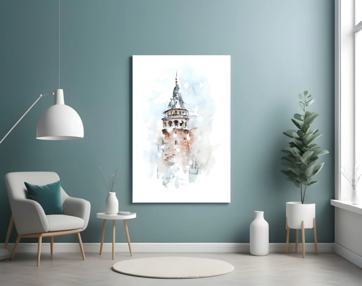 Galata Tower Glass Wall Art - Image 4