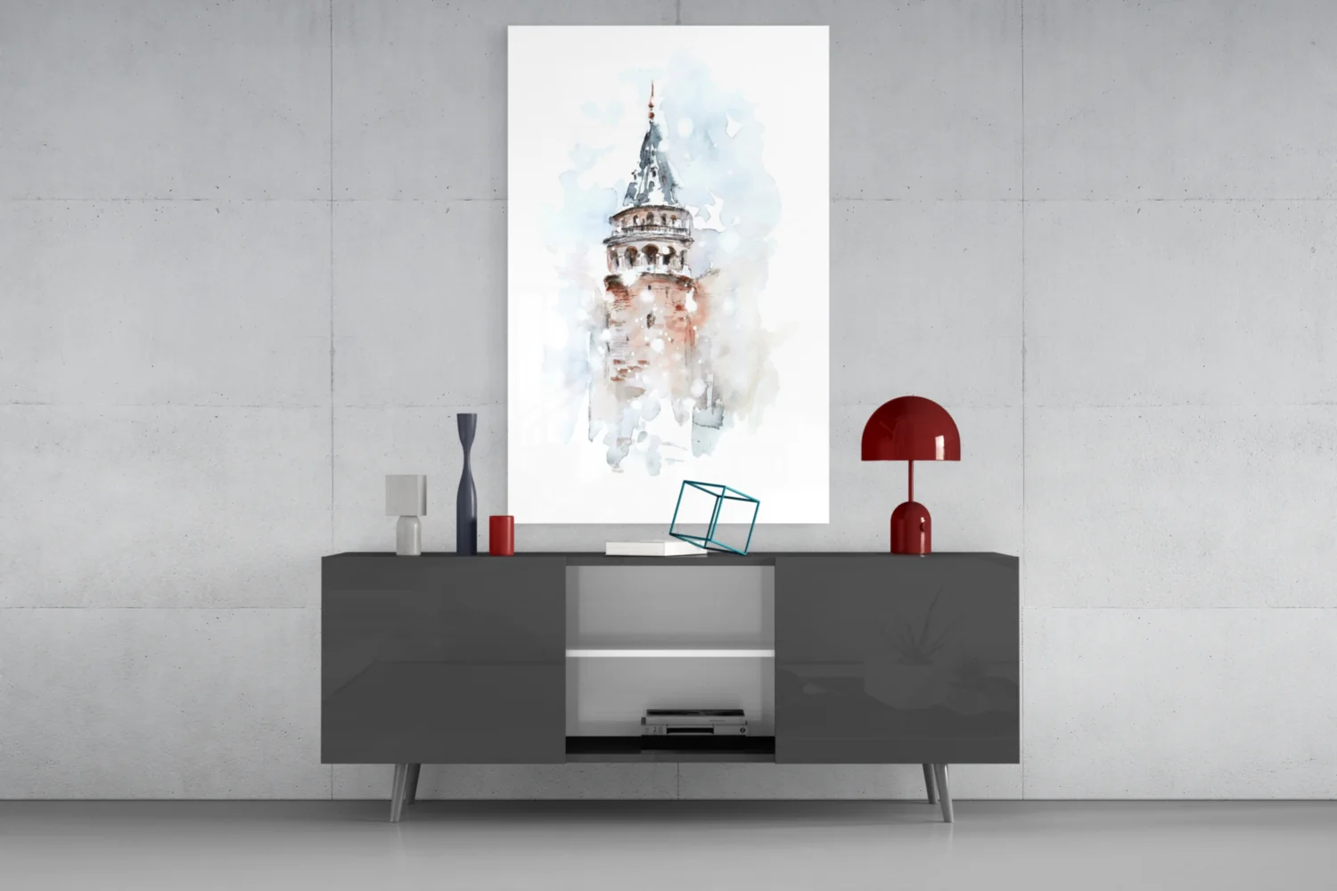 Galata Tower Glass Wall Art - Image 8