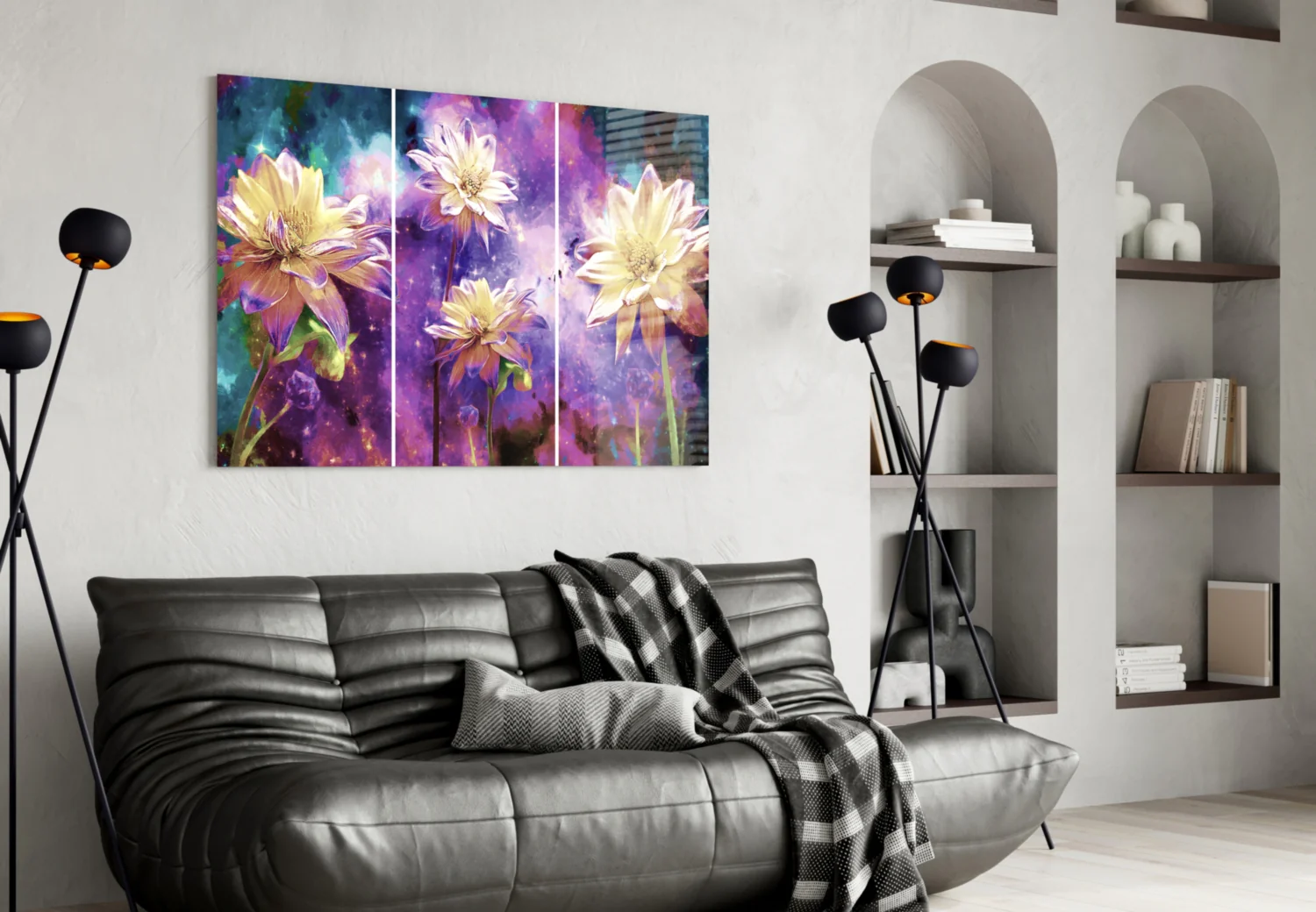 Flowers Glass Wall Art - Image 4