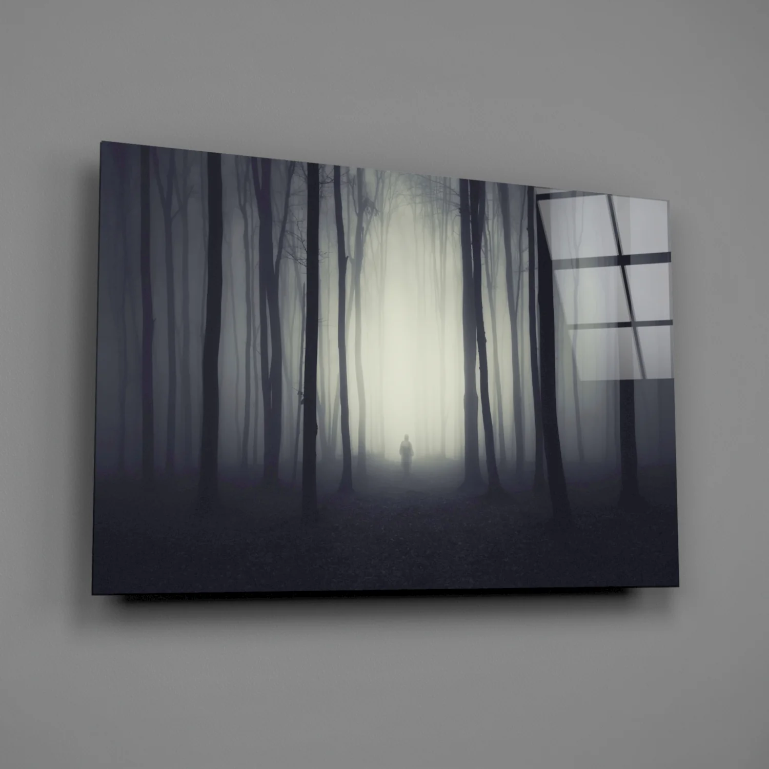 Foggy Forest Glass Wall Art - Image 2