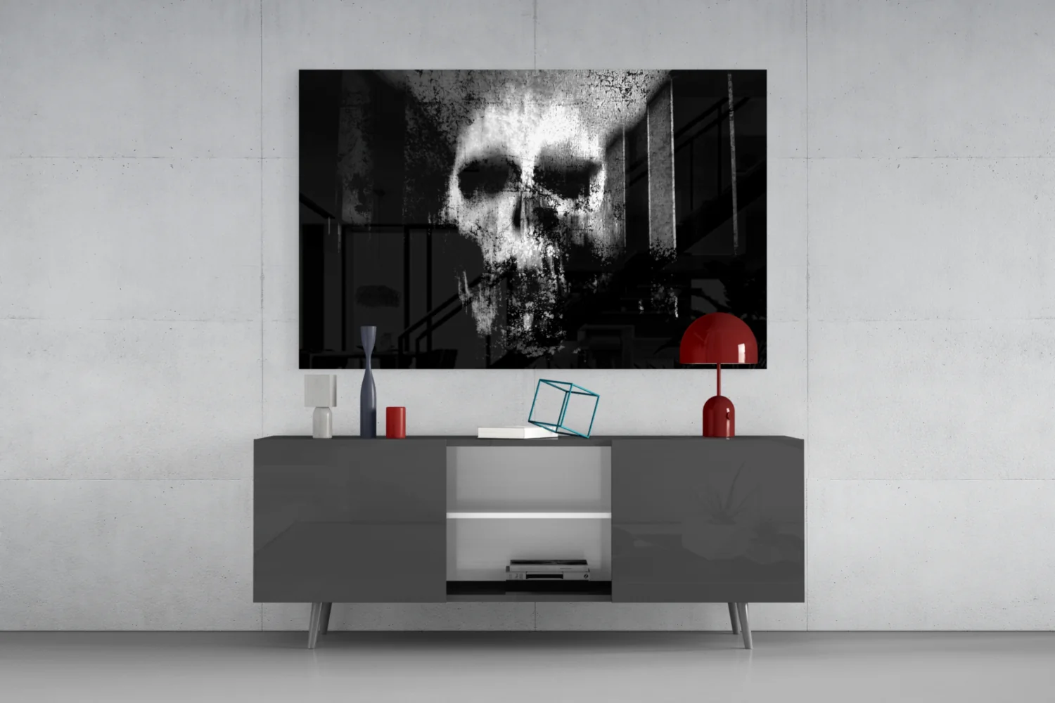 Skull Glass Wall Art - Image 8