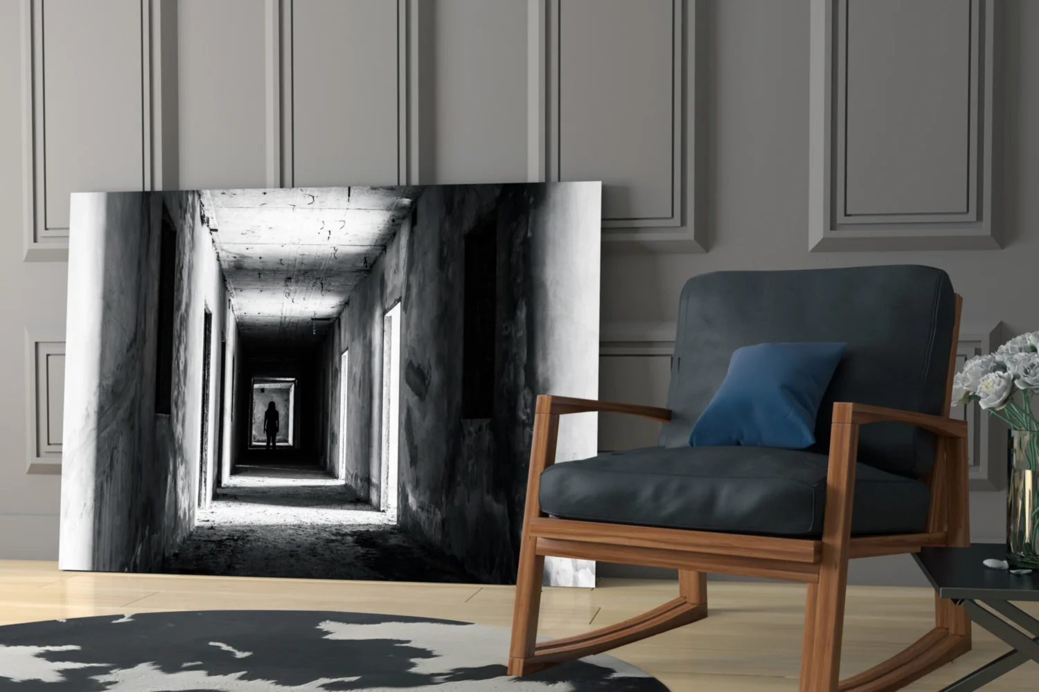 Shadow in the Dark Glass Wall Art - Image 6