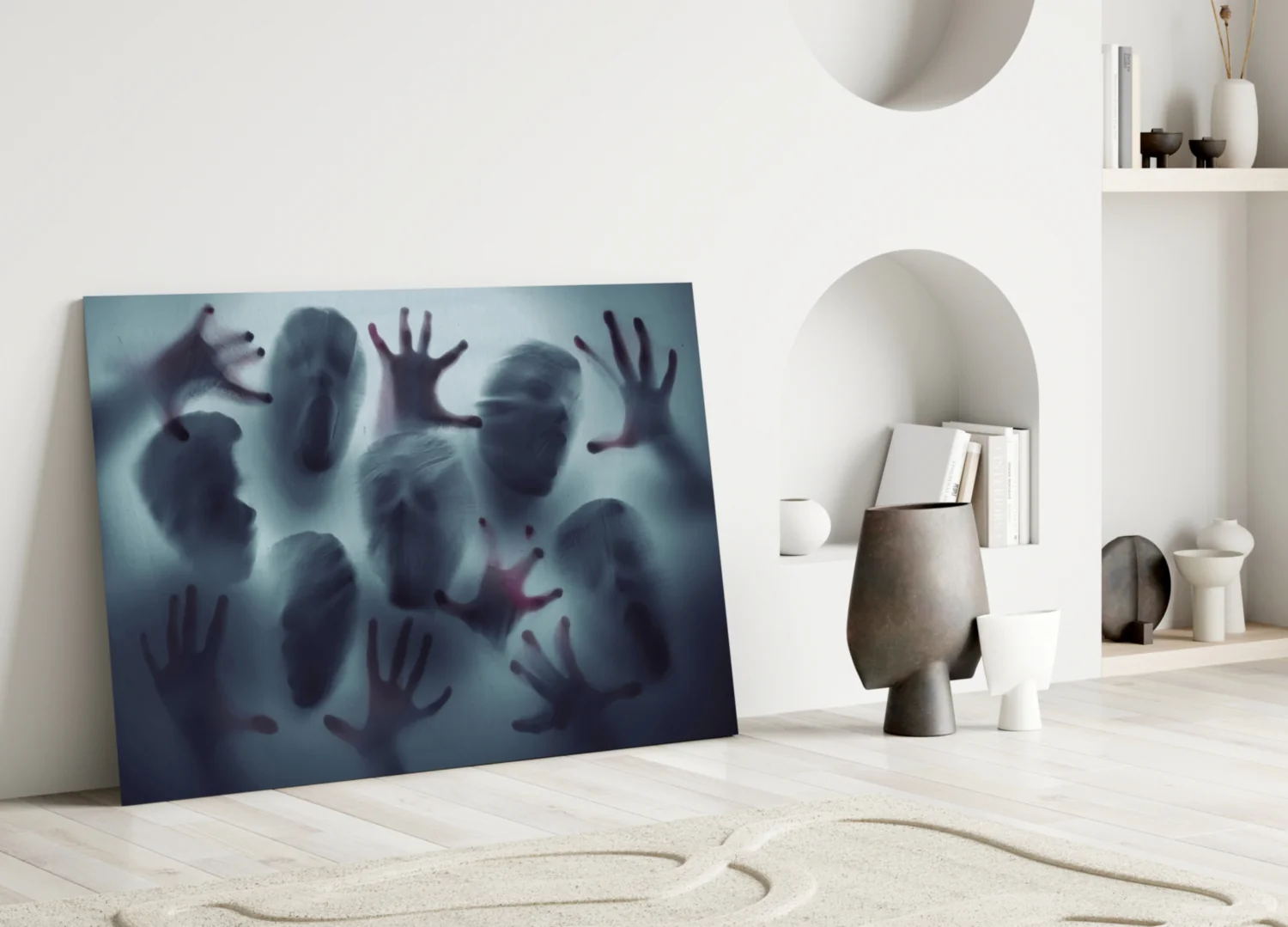 Silent Scream Glass Wall Art - Image 3