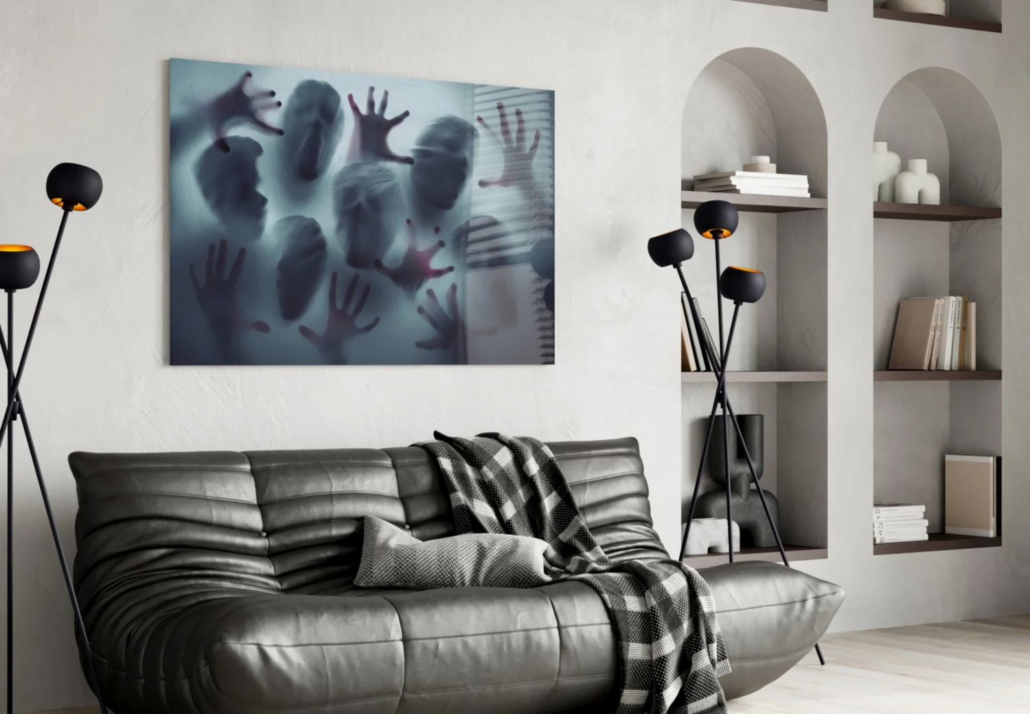 Silent Scream Glass Wall Art - Image 4
