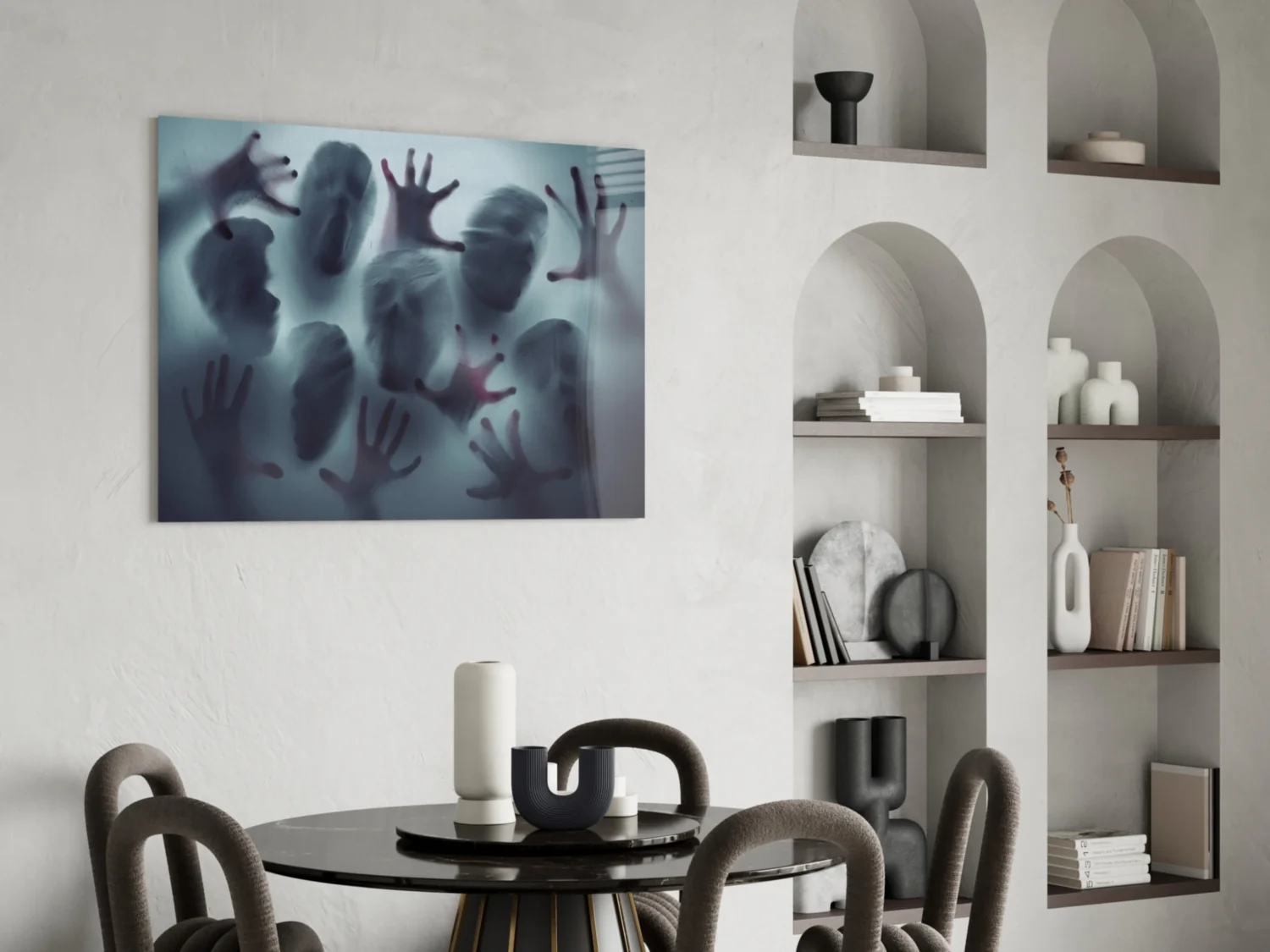 Silent Scream Glass Wall Art - Image 5