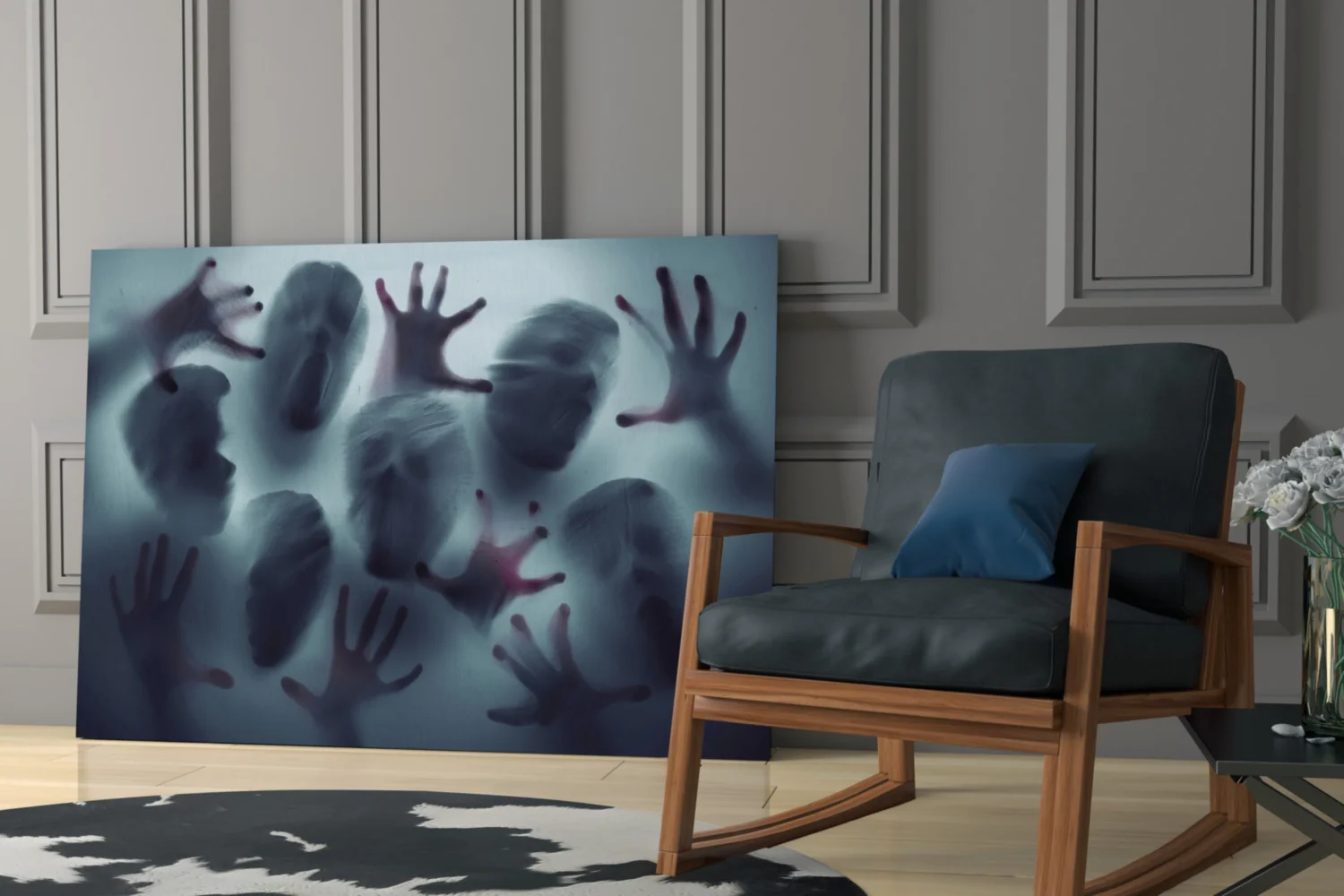 Silent Scream Glass Wall Art - Image 6