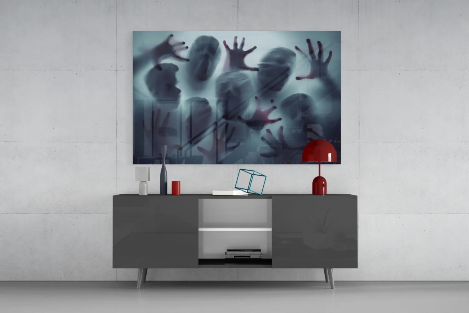 Silent Scream Glass Wall Art - Image 8