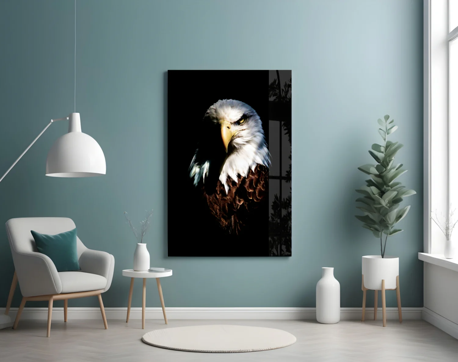 Eagle Glass Wall Art - Image 4