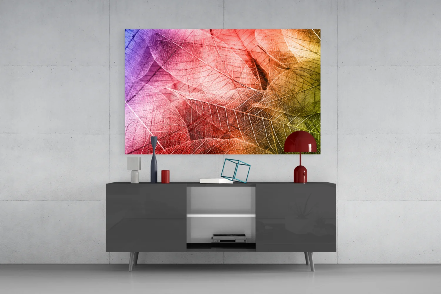 Macro Leaves Glass Wall Art - Image 8