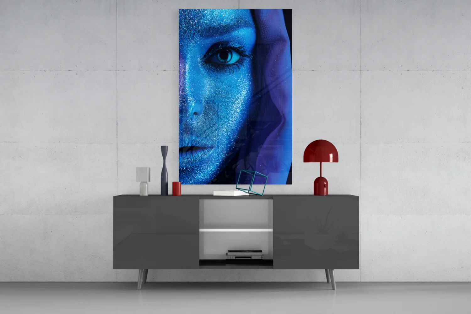 Woman Portrait Glass Wall Art - Image 8