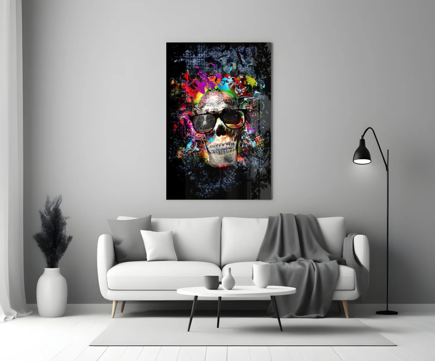 Skull Glass Wall Art - Image 3