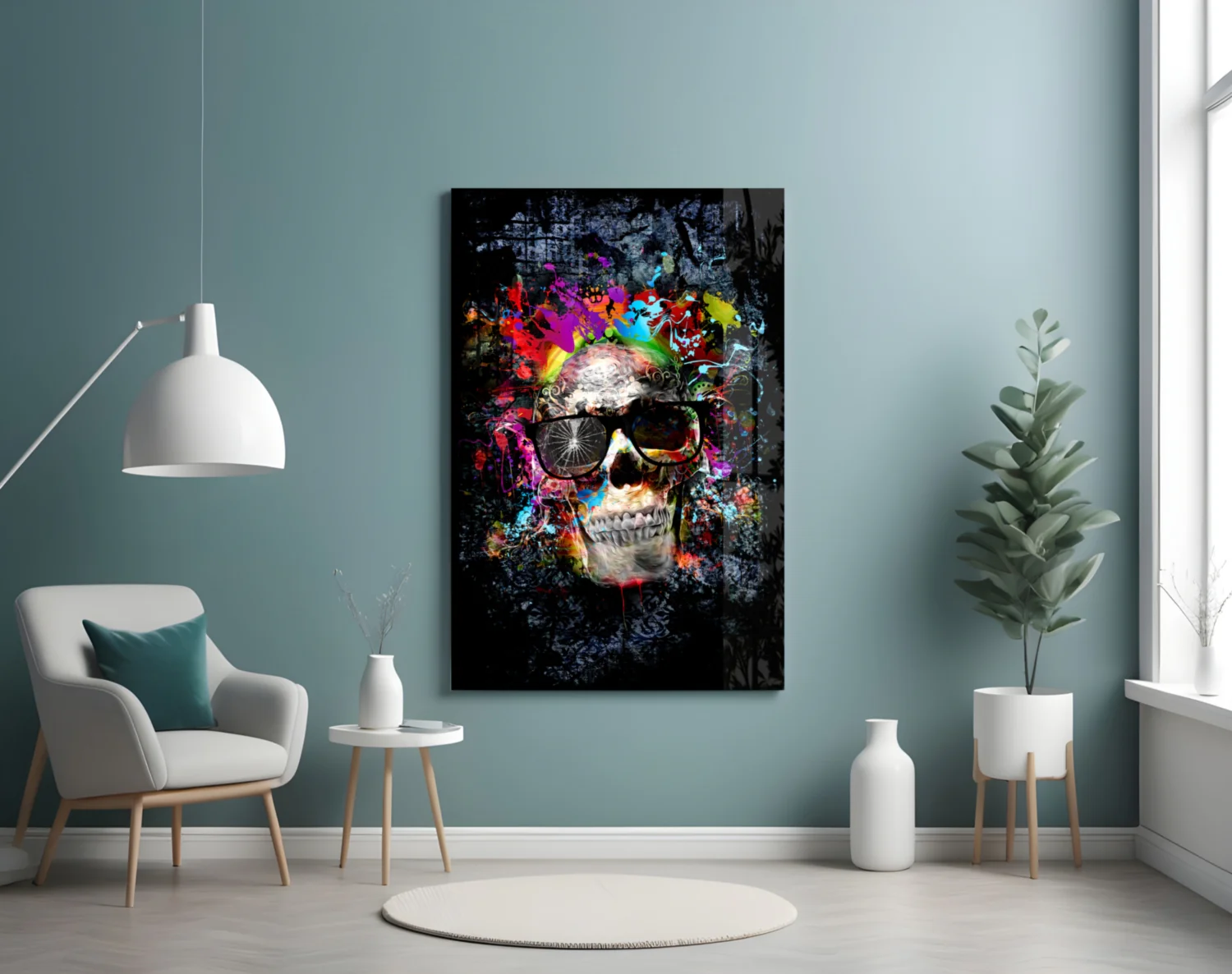 Skull Glass Wall Art - Image 4