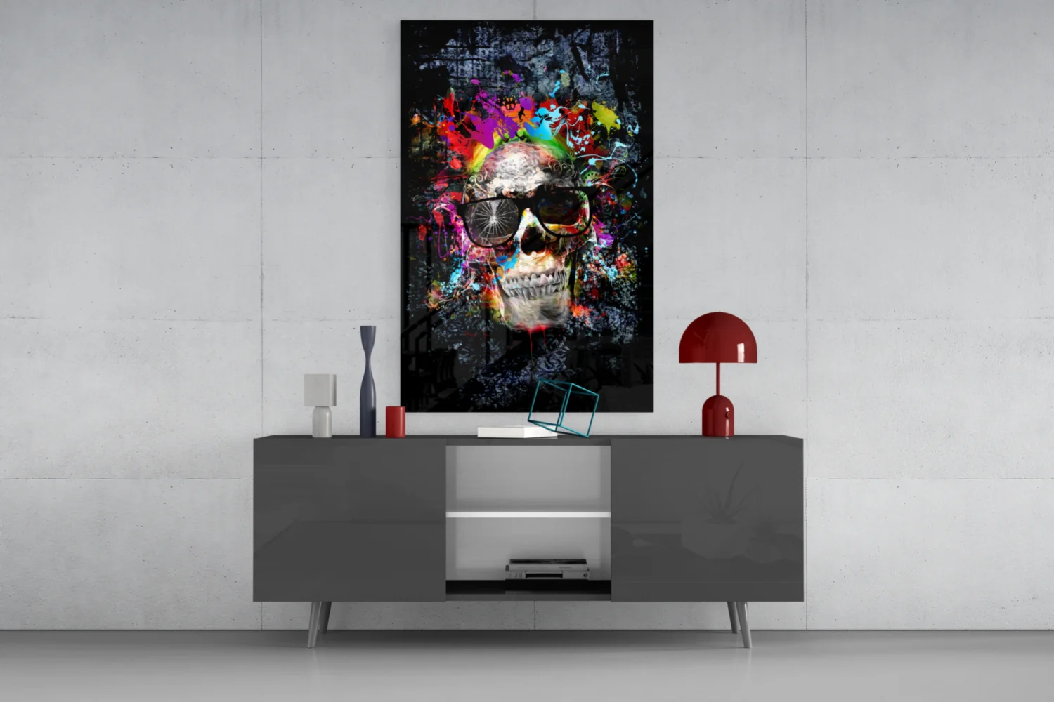 Skull Glass Wall Art - Image 8