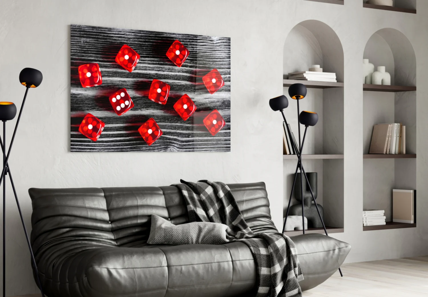 Dice Glass Wall Art - Image 4