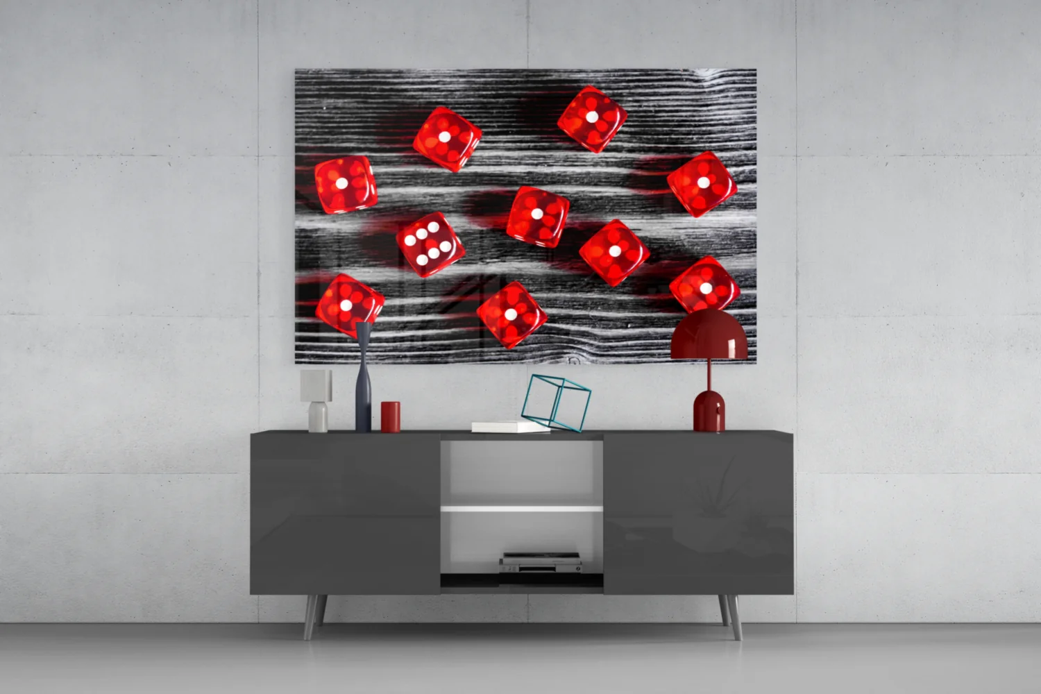 Dice Glass Wall Art - Image 8