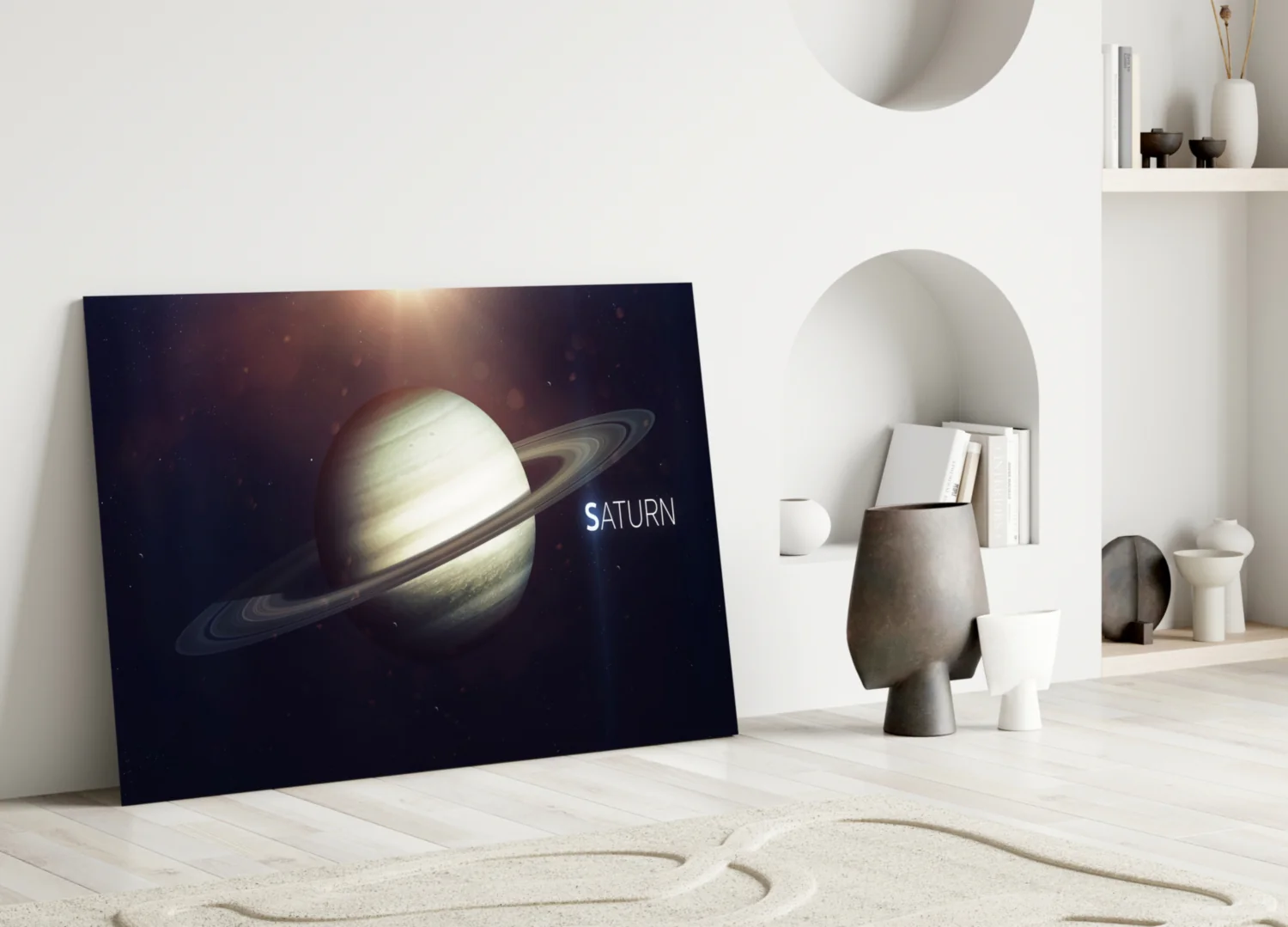 Saturn Glass Wall Art - Image 3