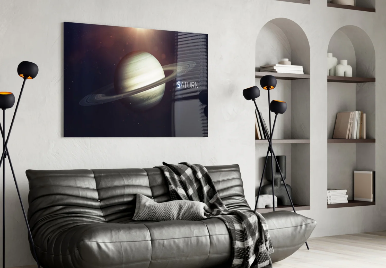 Saturn Glass Wall Art - Image 4