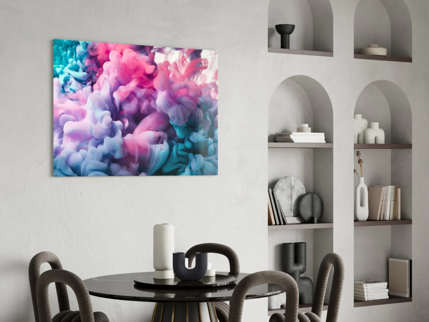 Colored Smoke Glass Wall Art - Image 5