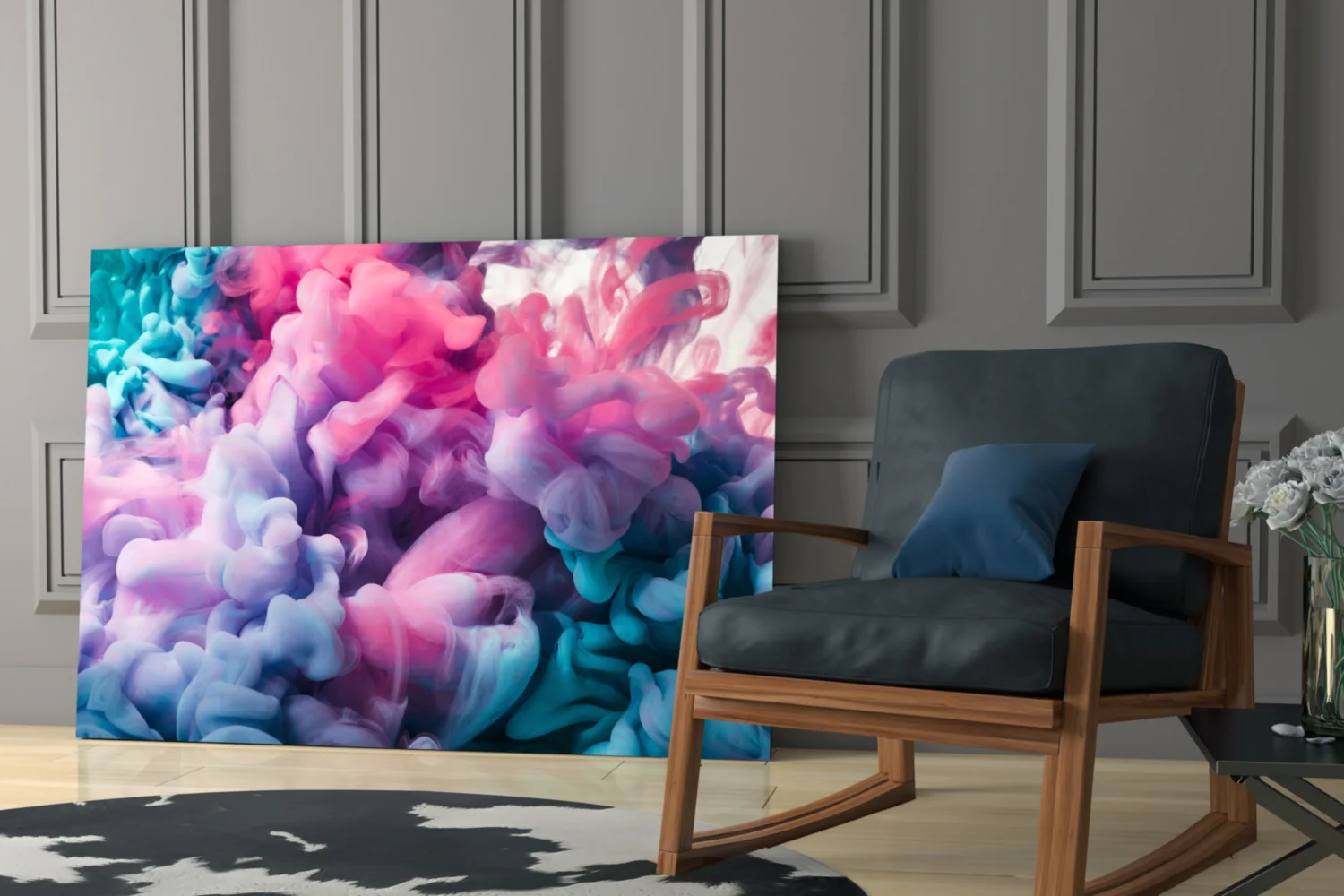 Colored Smoke Glass Wall Art - Image 6