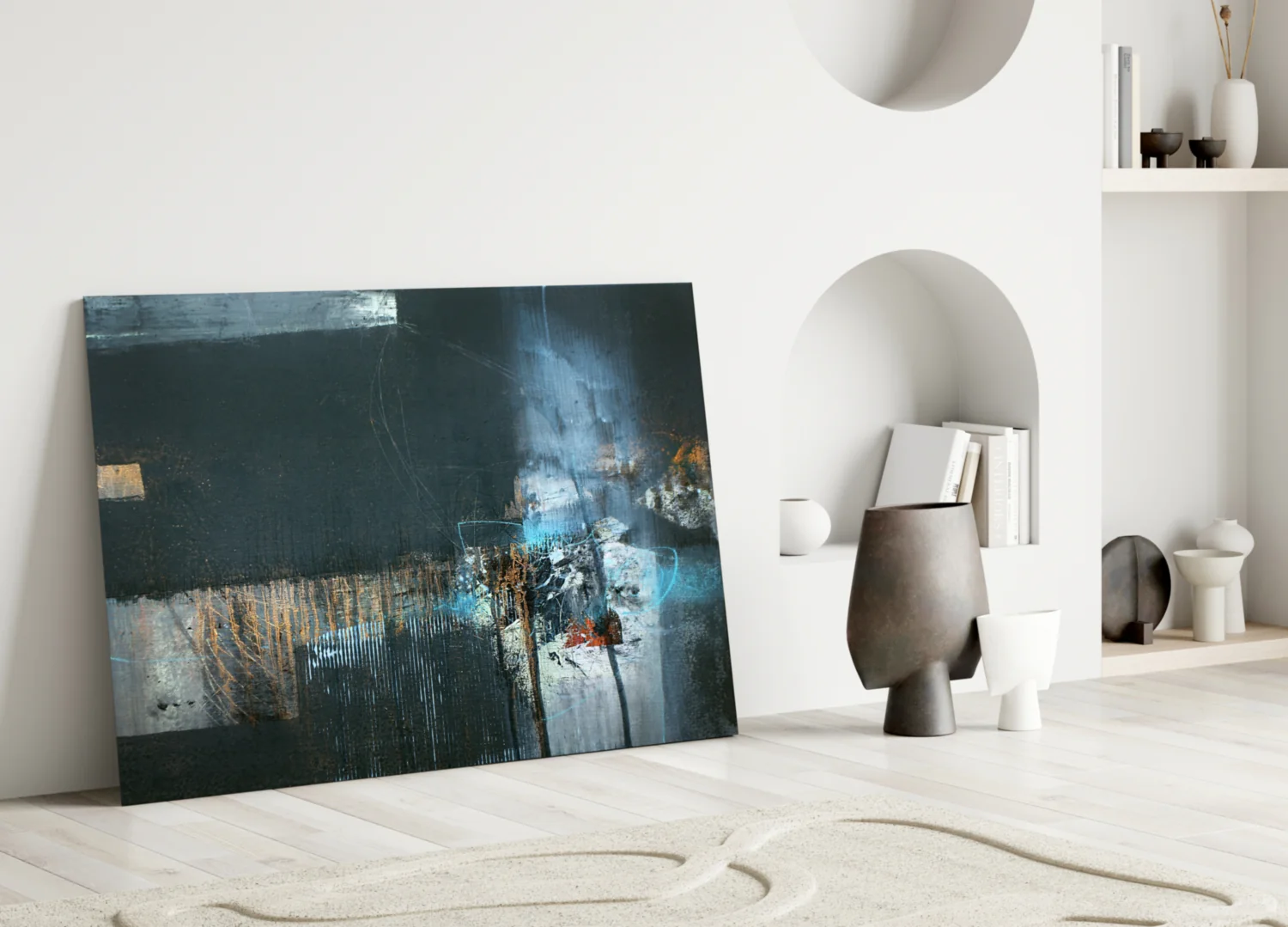 Abstract Art Glass Wall Art - Image 3