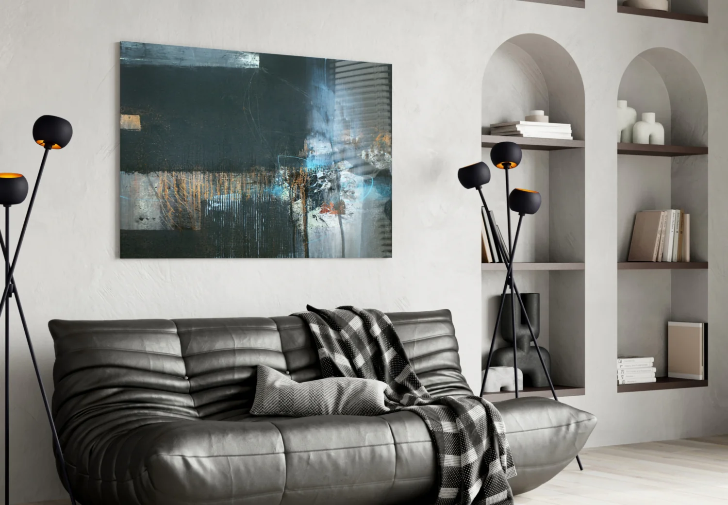 Abstract Art Glass Wall Art - Image 4