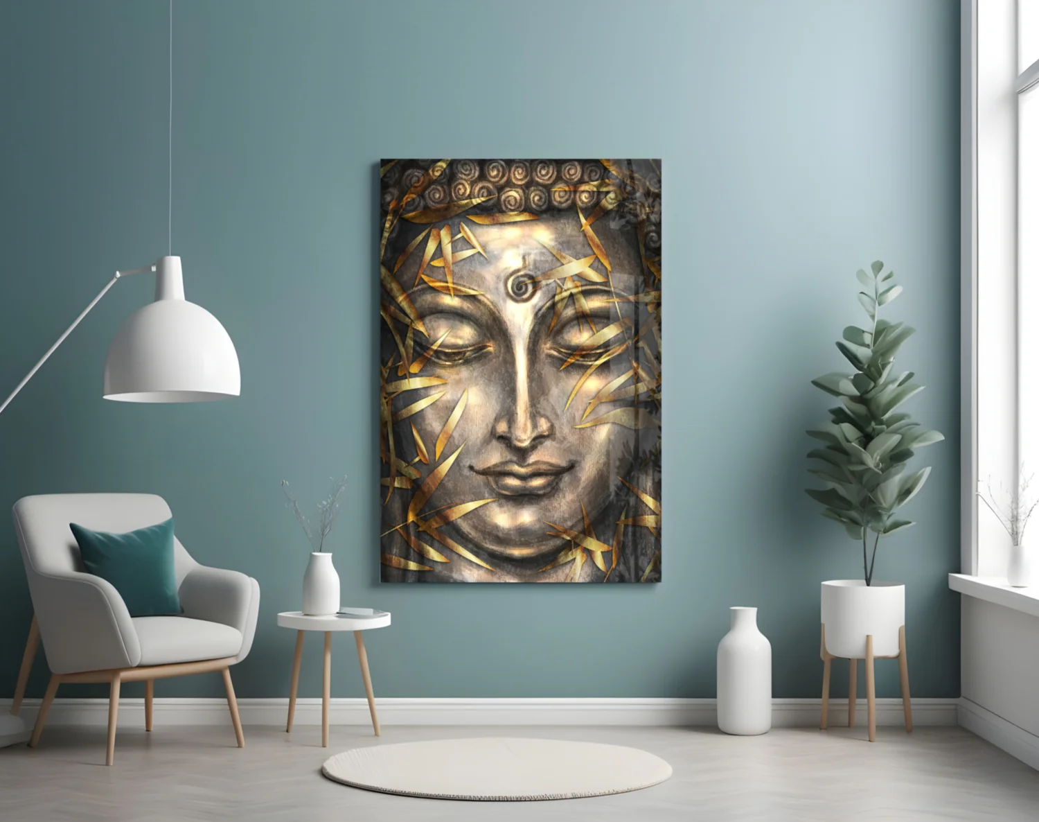 Mystical Sculpture Glass Wall Art - Image 4