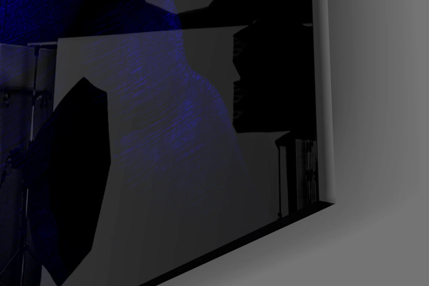 Donnie Blue Glass Wall Art - Image 7