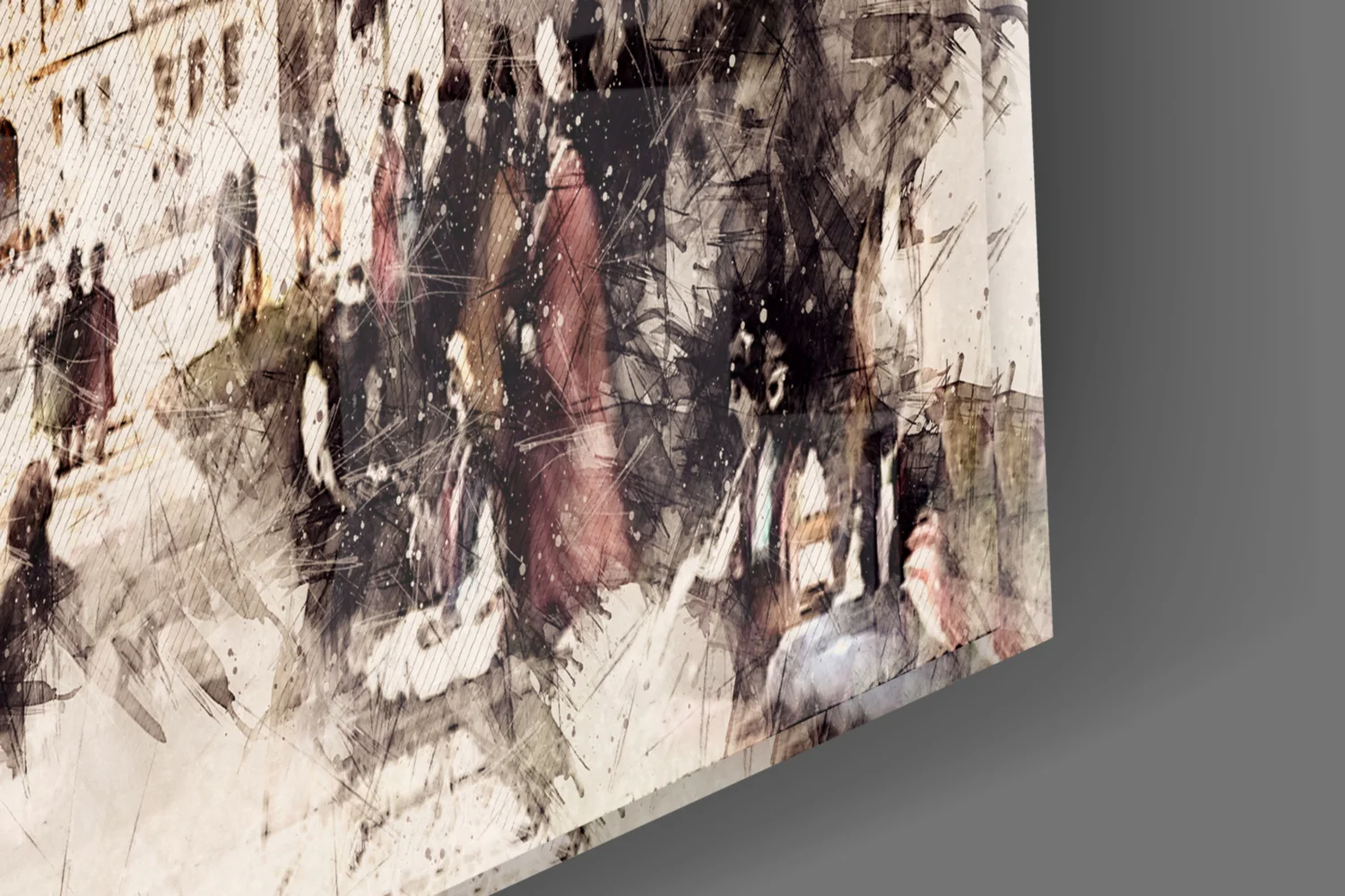 Tower Illustration Glass Wall Art - Image 7
