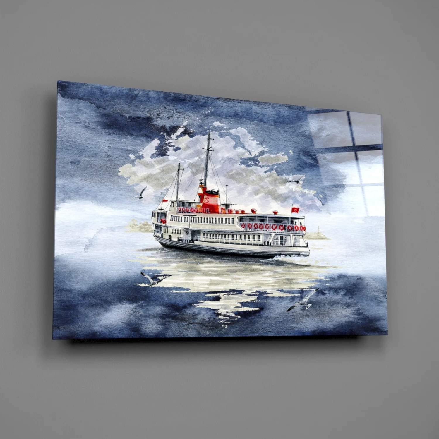 Steamer Glass Wall Art - Image 2