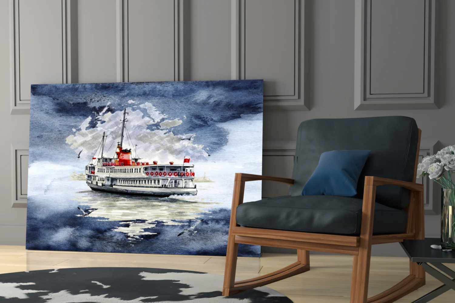 Steamer Glass Wall Art - Image 6