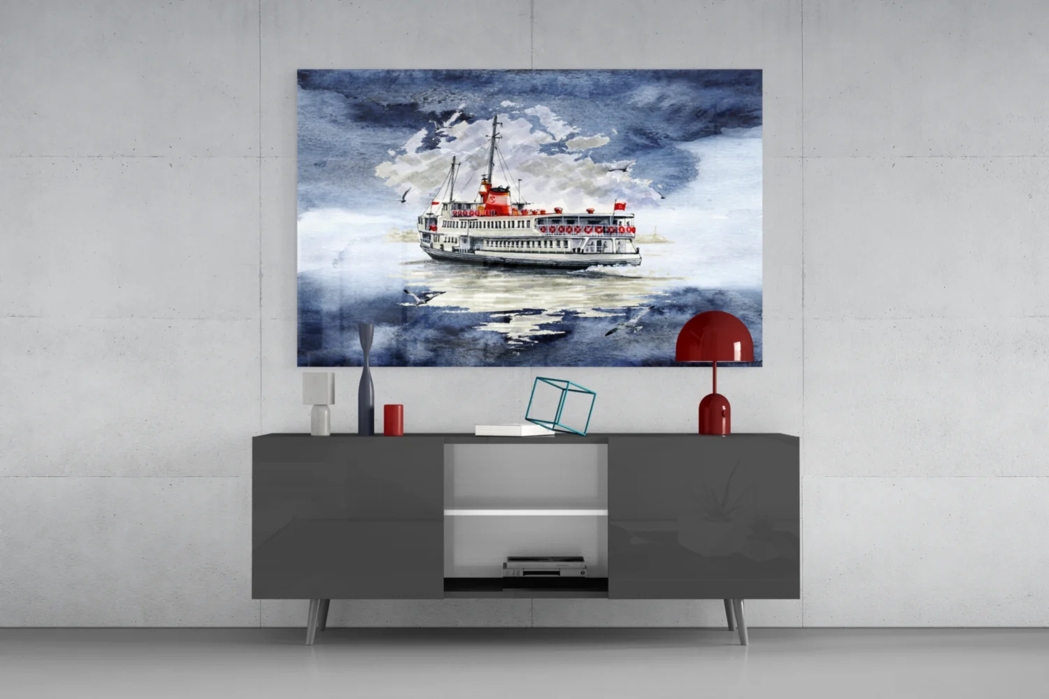 Steamer Glass Wall Art - Image 8