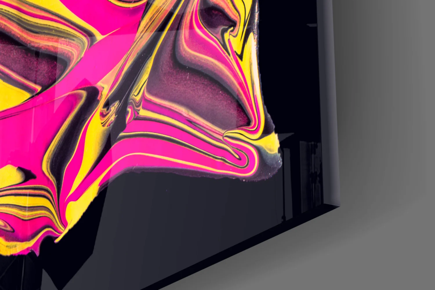 The Harmony of Yellow and Pink Glass Wall Art - Image 7