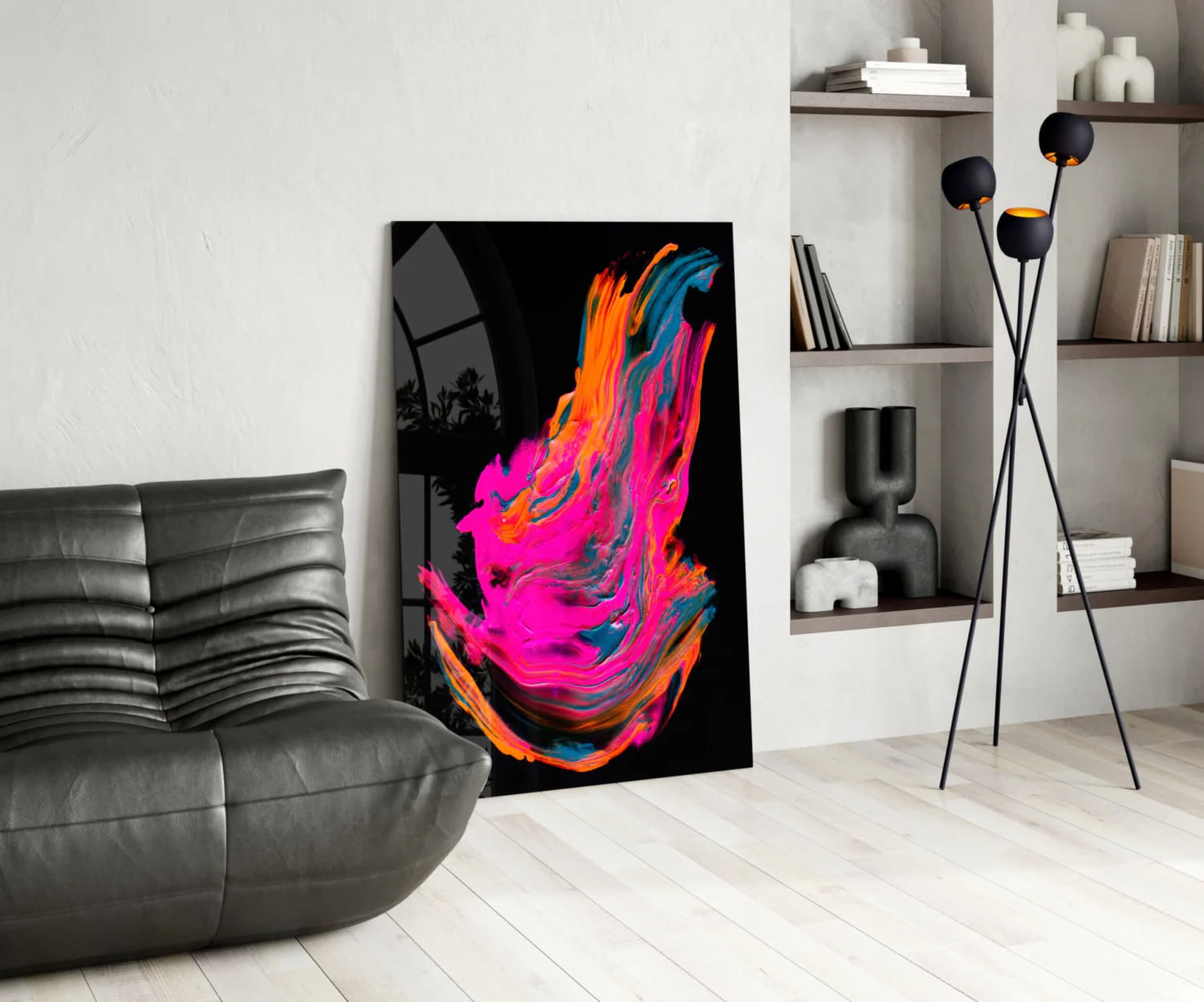 Colorful Winged Glass Wall Art - Image 5