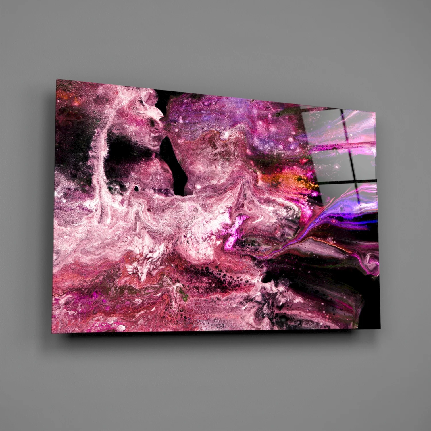 Purple Space Glass Wall Art - Image 2