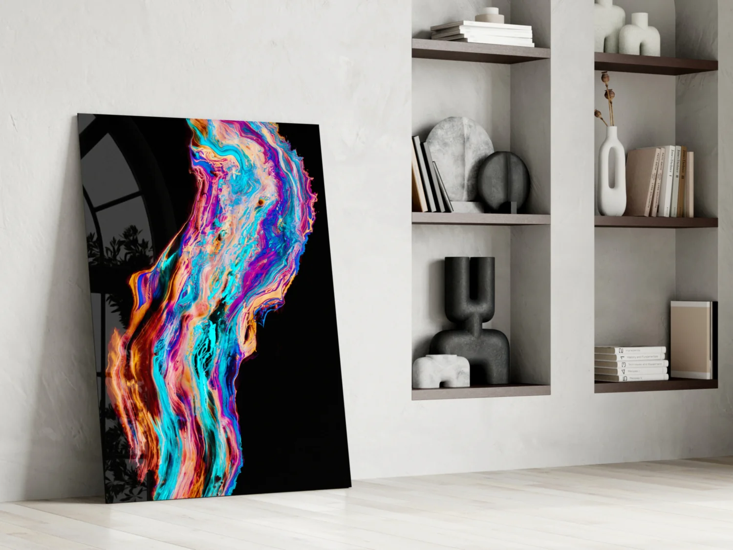 Colored Flow Glass Wall Art - Image 6