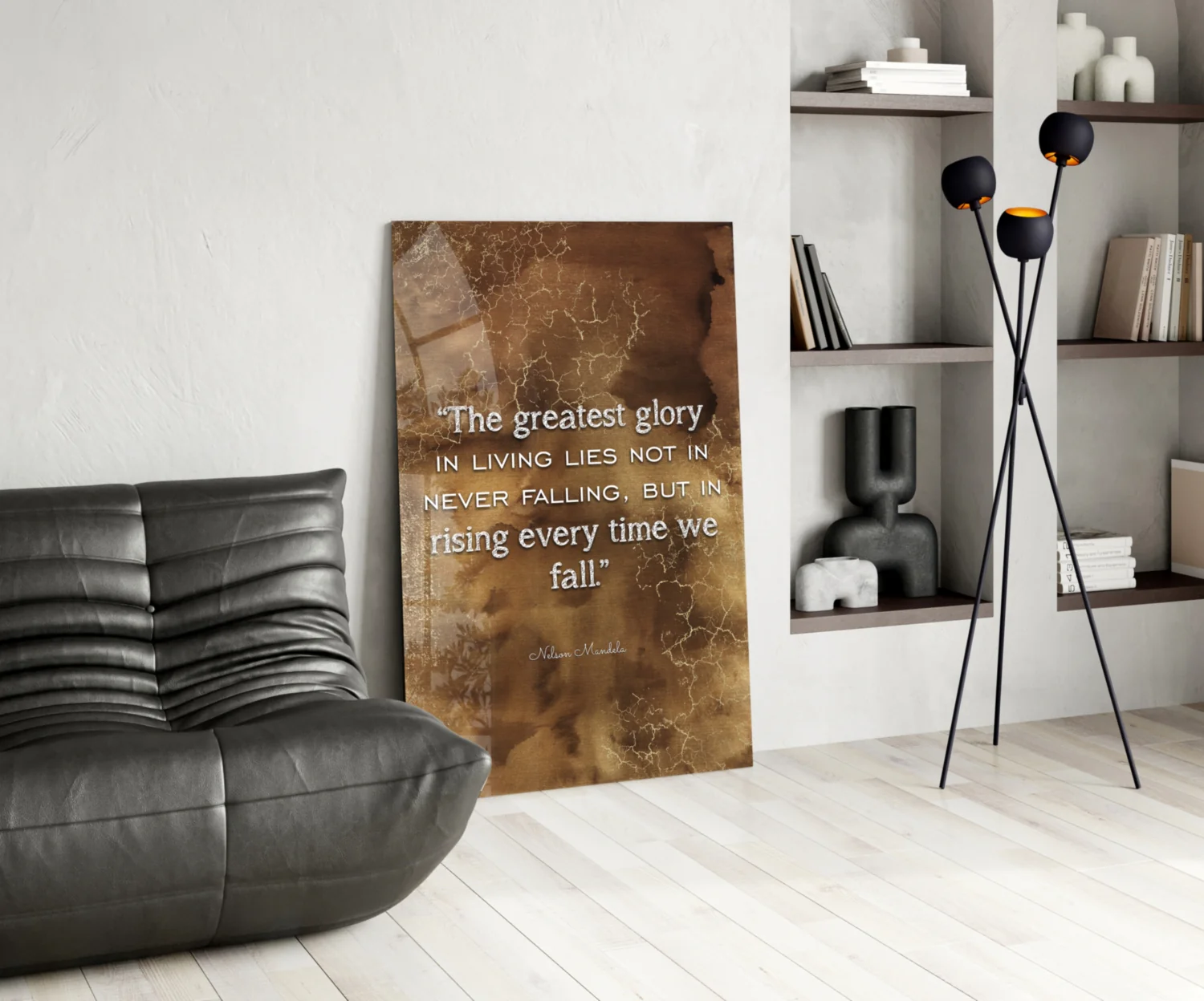 Mandela Quotes Glass Wall Art - Image 5