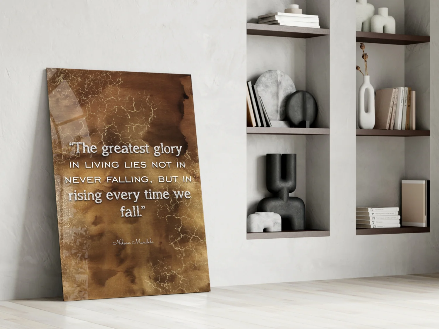 Mandela Quotes Glass Wall Art - Image 6