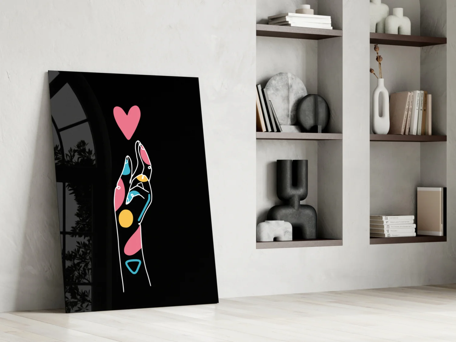 Abstract Colorful Hand Glass Wall Art - Image 6