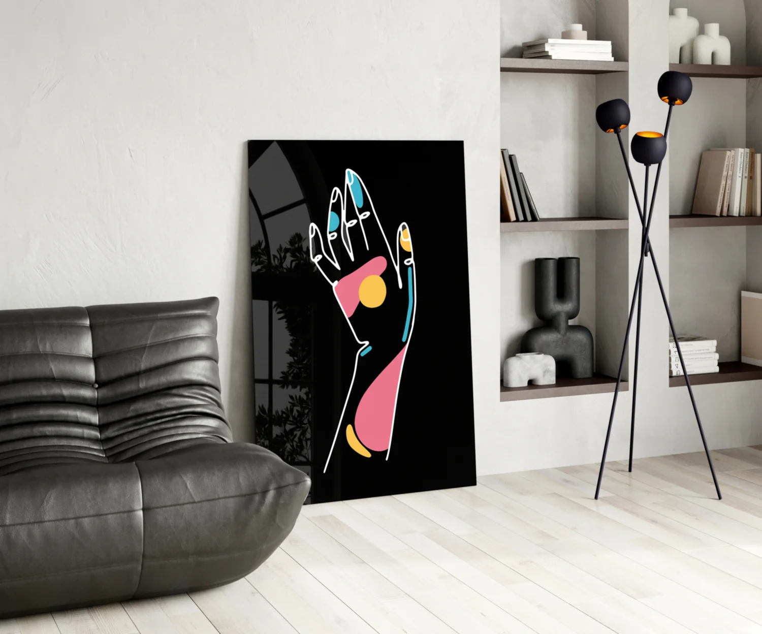 Abstract Colorful Hand Glass Wall Art - Image 5