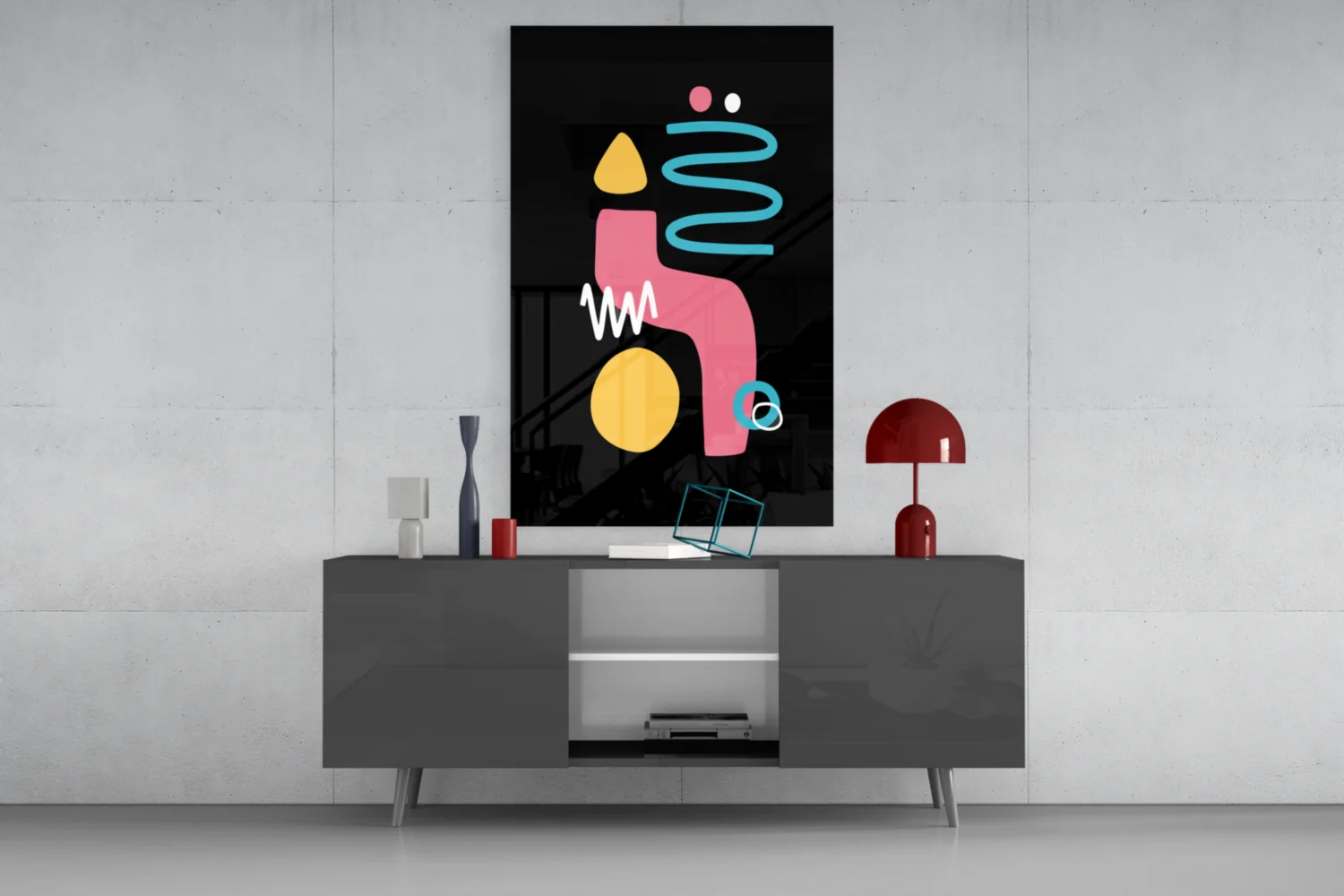 Candle-Like Glass Wall Art - Image 8