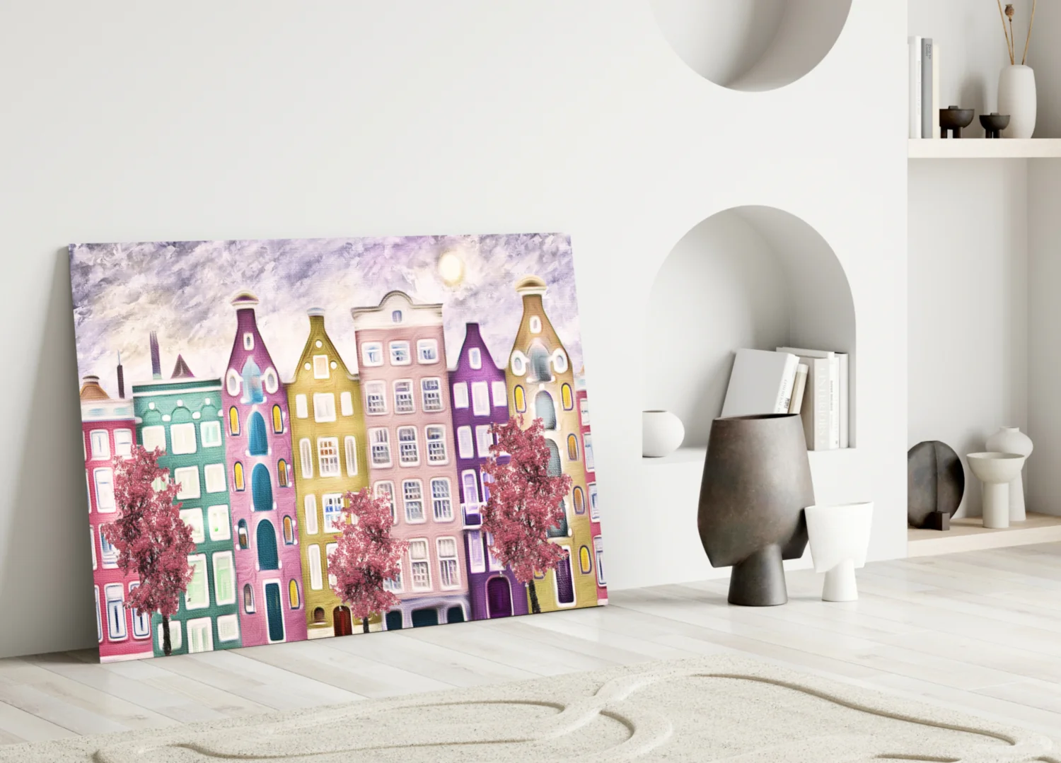 Fairy Tale City Glass Wall Art - Image 3